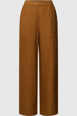 Marc O’ Polo Leinenhose mit Ziernähten in , Größe 40