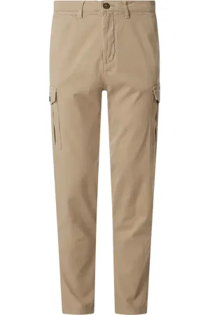 SELECTED Slim Tapered Fit Cagohose mit Stretch-Anteil in , Größe 34/32
