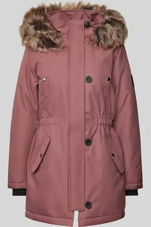 ONLY Taillierter Parka mit Kunstfellbesatz Modell 