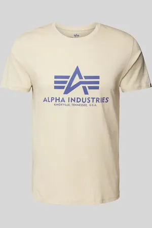 Alpha Industries T-Shirt mit Label-Print in , Größe S
