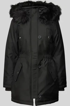 ONLY Taillierter Parka mit Kunstfellbesatz Modell 