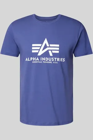 Alpha Industries T-Shirt mit Label-Print in , Größe S