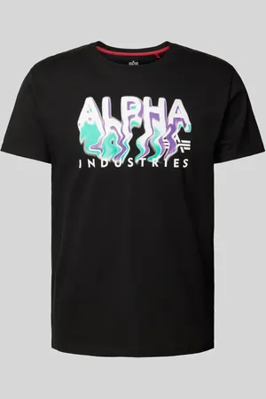 Alpha Industries T-Shirt mit Label-Print Modell 