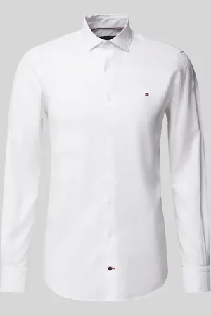 Tommy Hilfiger Slim Fit Business-Hemd mit Knopfleiste in , Größe 38