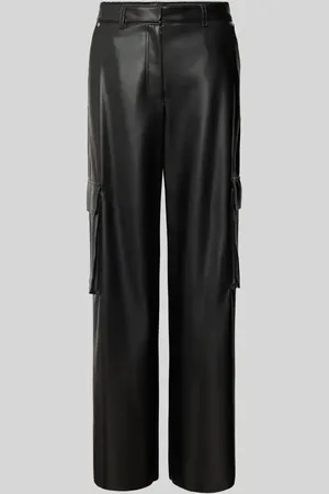 HUGO BOSS Wide Leg Hose in Leder-Optik Modell 