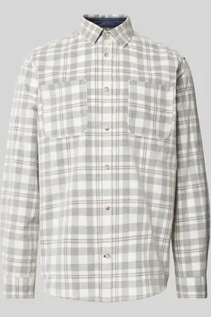 TOM TAILOR Regular Fit Freizeithemd aus reiner Baumwolle mit Cord-Karomuster in , Größe S