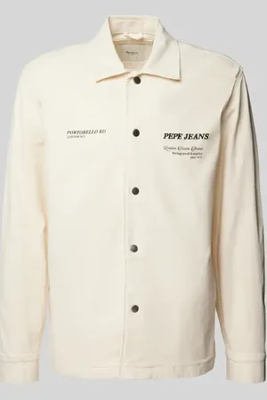 Pepe Jeans Regular Fit Jeansjacke mit Label-Stitching in , Größe S