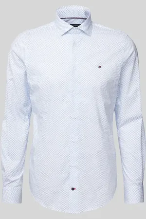 Tommy Hilfiger Slim Fit Business-Hemd mit Knopfleiste in , Größe 41