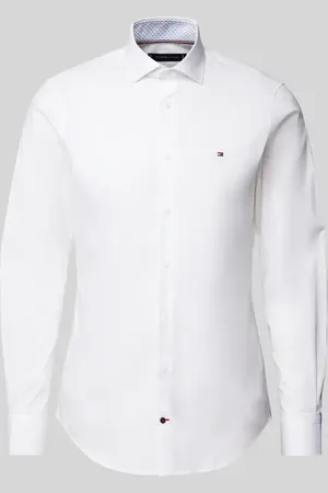 Tommy Hilfiger Slim Fit Business-Hemd mit Knopfleiste in , Größe 38