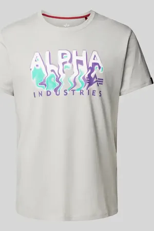 Alpha Industries T-Shirt mit Label-Print Modell 