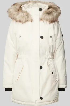 ONLY Taillierter Parka mit Kunstfellbesatz Modell 