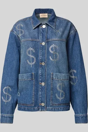 Stella Nova Jeansjacke mit Strasssteinbesatz in , Größe 36