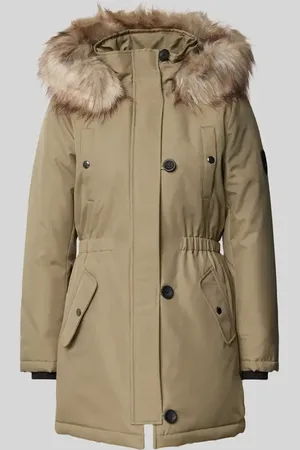 ONLY Taillierter Parka mit Kunstfellbesatz Modell 