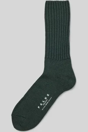 Falke Socken aus Schurwoll-Mix mit Label-Detail Modell 
