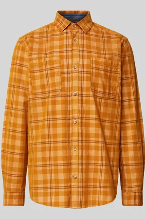 TOM TAILOR Regular Fit Freizeithemd aus reiner Baumwolle mit Cord-Karomuster in , Größe S