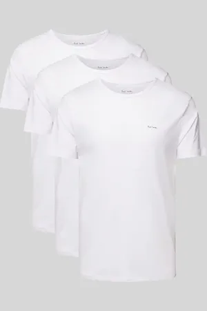 Paul Smith T-Shirt aus Viskose mit Label-Print im 3er-Pack in , Größe S