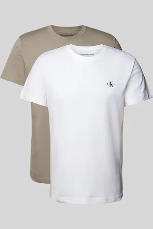 Calvin Klein T-Shirt mit Label-Print im 2er-Pack in , Größe XS
