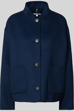 Tommy Hilfiger Wolljacke mit Stehkragen in , Größe 38