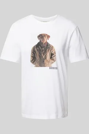 Barbour T-Shirt mit Motiv-Print Modell 