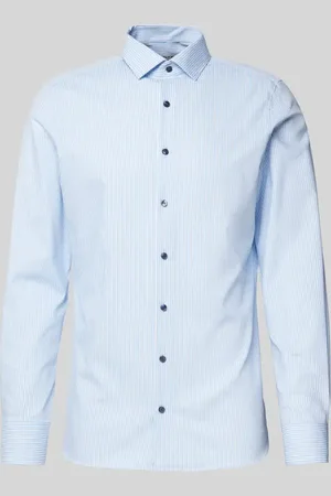 Olymp Slim Fit Businesshemd mit Allover-Muster in , Größe 39