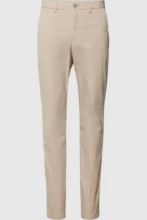 Profuomo Chino in unifarbenem Design in , Größe 46