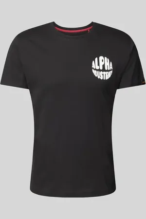 Alpha Industries T-Shirt mit Label-Print in , Größe S