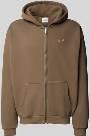 Karl Kani Sweatjacke mit Label-Stitching in , Größe XS