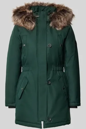 ONLY Taillierter Parka mit Kunstfellbesatz Modell 