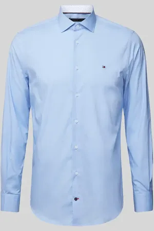 Tommy Hilfiger Slim Fit Business-Hemd mit Knopfleiste in , Größe 38