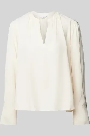 Tommy Hilfiger Regular Fit Blusenshirt aus Viskose mit Stehkragen in , Größe 42