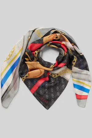 Guess Seidenschal mit Label-Print in , Größe 1