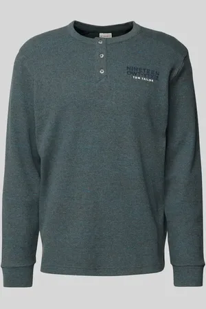 TOM TAILOR Regular Fit Langarmshirt mit Baumwolle in , Größe M