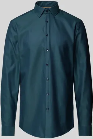 Jake*s Slim Fit Businesshemd in Premiumqualität mit extra langem Arm in , Größe 37/38