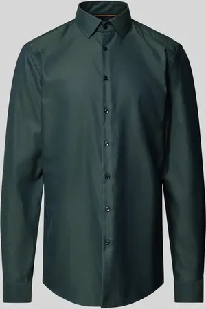 Jake*s Slim Fit Businesshemd in Premiumqualität mit extra langem Arm in , Größe 37/38