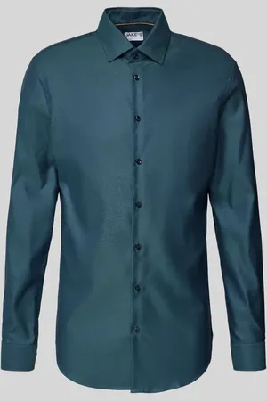 Jake*s Slim Fit Business-Hemd in Premiumqualität mit Kentkragen in , Größe 37/38