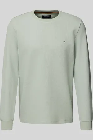 Christian Berg Longsleeve mit Label-Stitching in , Größe S