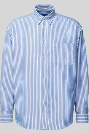 Hugo Blue Regular Fit Freizeithemd mit Button-Down-Kragen Modell 