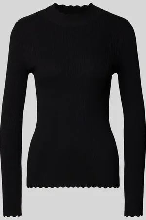 TOM TAILOR Slim Fit Langarmshirt aus Viskose-Mix mit Rippstruktur in , Größe M