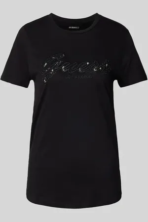 Guess T-Shirt aus Viskose mit Strasssteinbesatz in , Größe XS