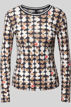 Marc Cain Longsleeve mit Strukturmuster in , Größe 42
