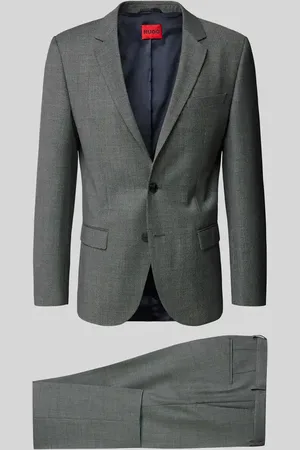 HUGO BOSS Slim Fit Anzug mit Schurwoll-Anteil Modell 