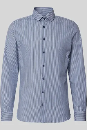 Olymp Slim Fit Businesshemd mit Allover-Muster in , Größe 38