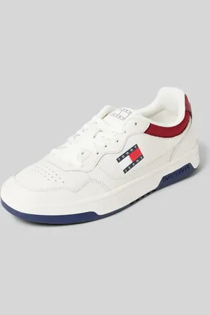 Tommy Hilfiger Ledersneaker mit Label-Print in , Größe 41