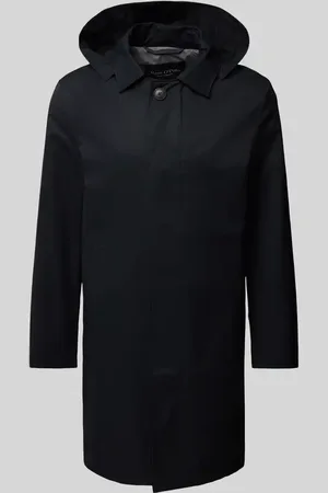 Marc O’ Polo Relaxed Fit Kurzmantel aus Baumwoll-Mix mit abnehmbarer Kapuze in , Größe XXL