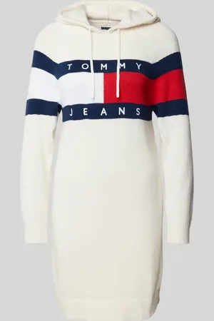 Tommy Hilfiger Strickkleid mit Kapuze in , Größe XL