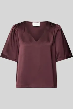 Neo Noir Regular Fit Blusenshirt mit V-Ausschnitt in , Größe 34