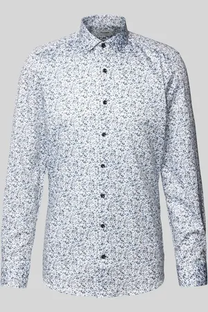 Olymp Slim Fit Businesshemd mit Allover-Muster in , Größe 38
