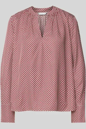 Tommy Hilfiger Regular Fit Bluse mit V-Ausschnitt in , Größe 36