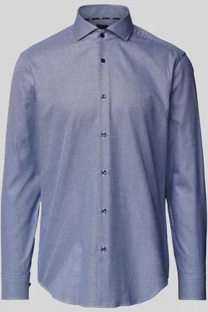 HUGO BOSS Regular Fit Business-Hemd mit Knopfleiste in , Größe 39