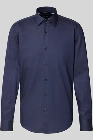 HUGO BOSS Regular Fit Business-Hemd mit Kentkragen Modell 